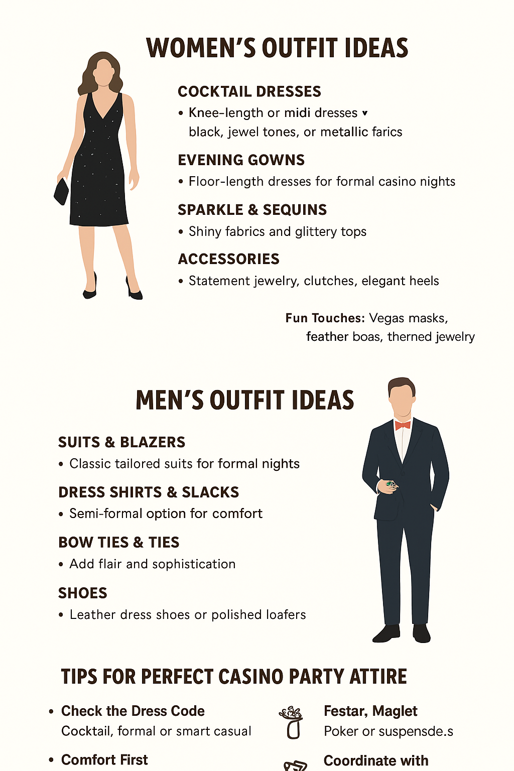 Casino Party Outfit Guide casino night dress code