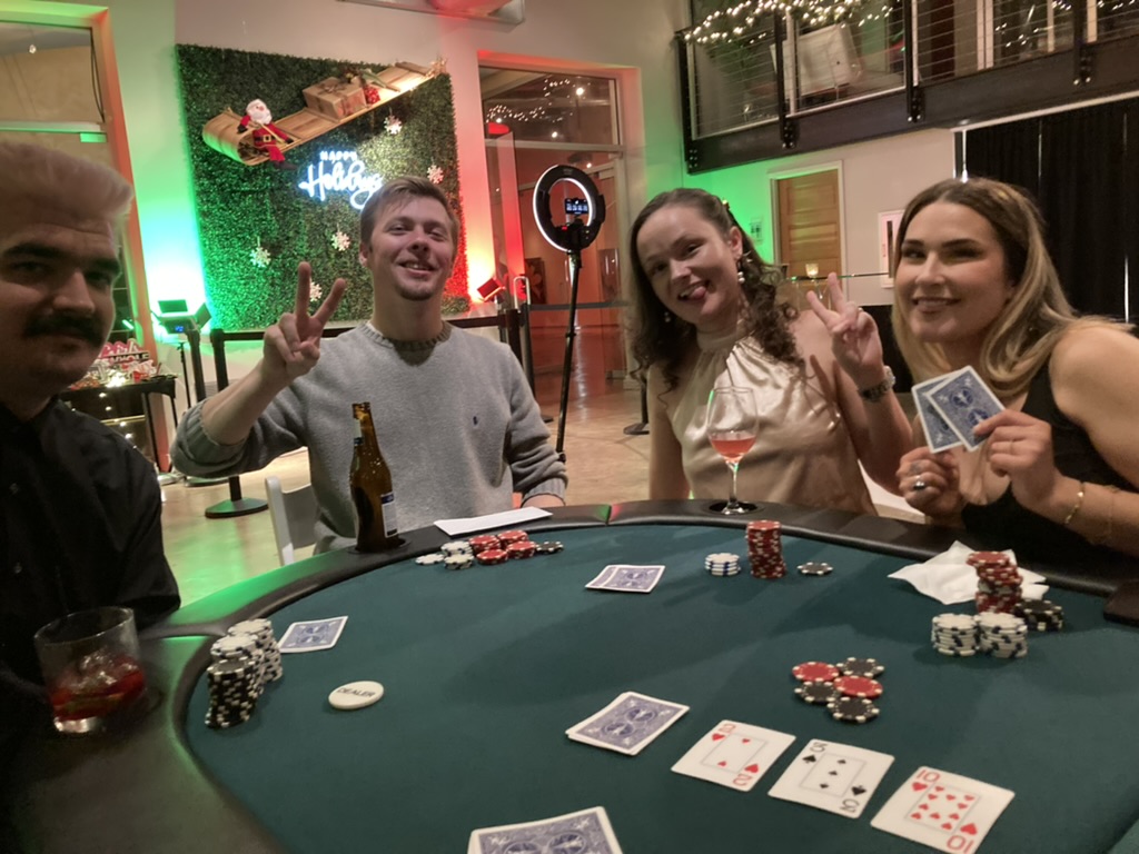Vegas style holiday party